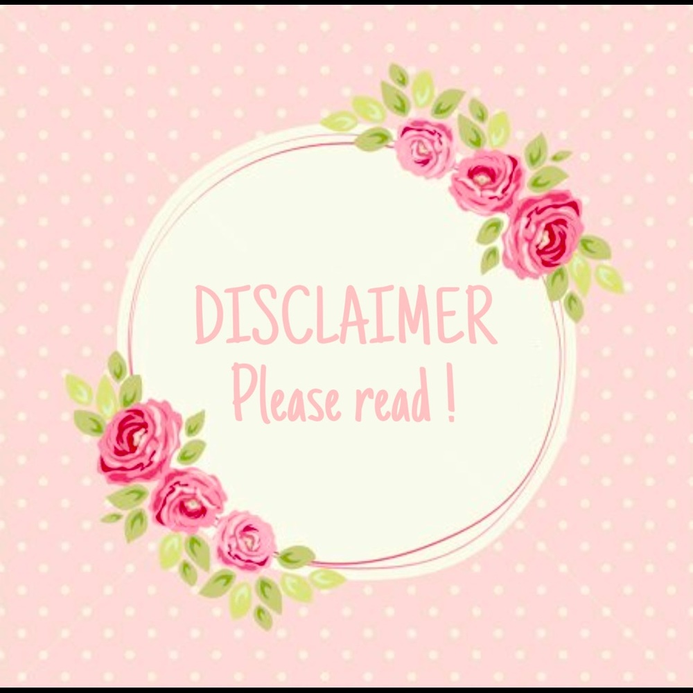 IMPORTANT DISCLAIMERS - PLEASE READ !!